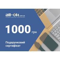 Подарочный сертификат All-ok на 1000 грн